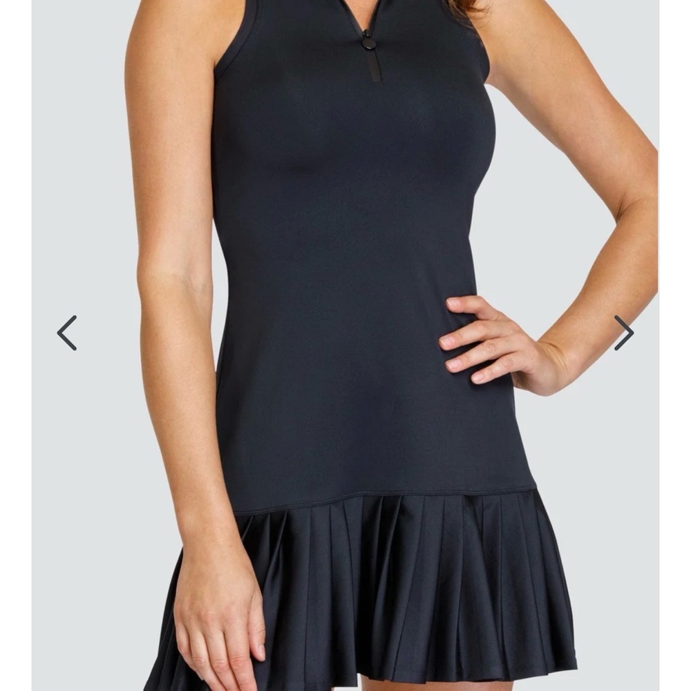 Tail Black Sleeveless Tennis Dress with Pleated Skirt - New with tags